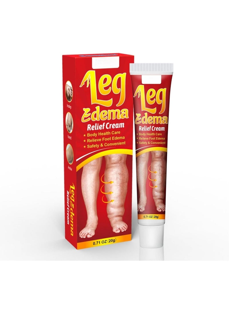 Sumifun Leg Edema Relief Cream - Anti-Swelling Massage Cream for Swollen Legs, Ankles & Feet - Fast-Absorbing, 20g - Image 3