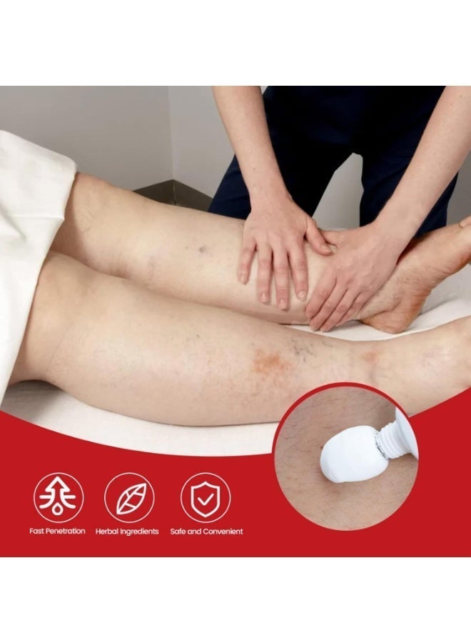 Sumifun Leg Edema Relief Cream - Anti-Swelling Massage Cream for Swollen Legs, Ankles & Feet - Fast-Absorbing, 20g - Image 4