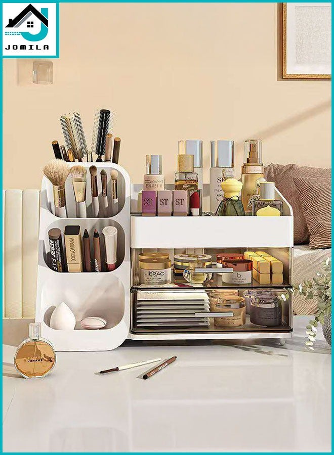 JOMILA Makeup Organizer with Drawers for Vanity,Spacious Cosmetic Display Case,Perfect Storage Solution for Your Beauty Essential - Image 1