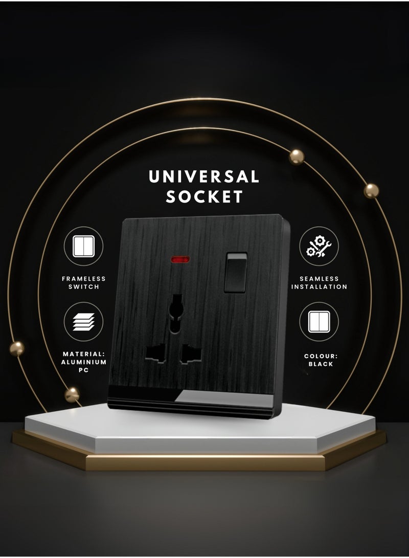 Vmax MF Wall Socket with Switch Premium Power Socket High-Quality Socket Switches for Home, Office & Commercial Use Durable, Safe & Easy Installation - Image 3