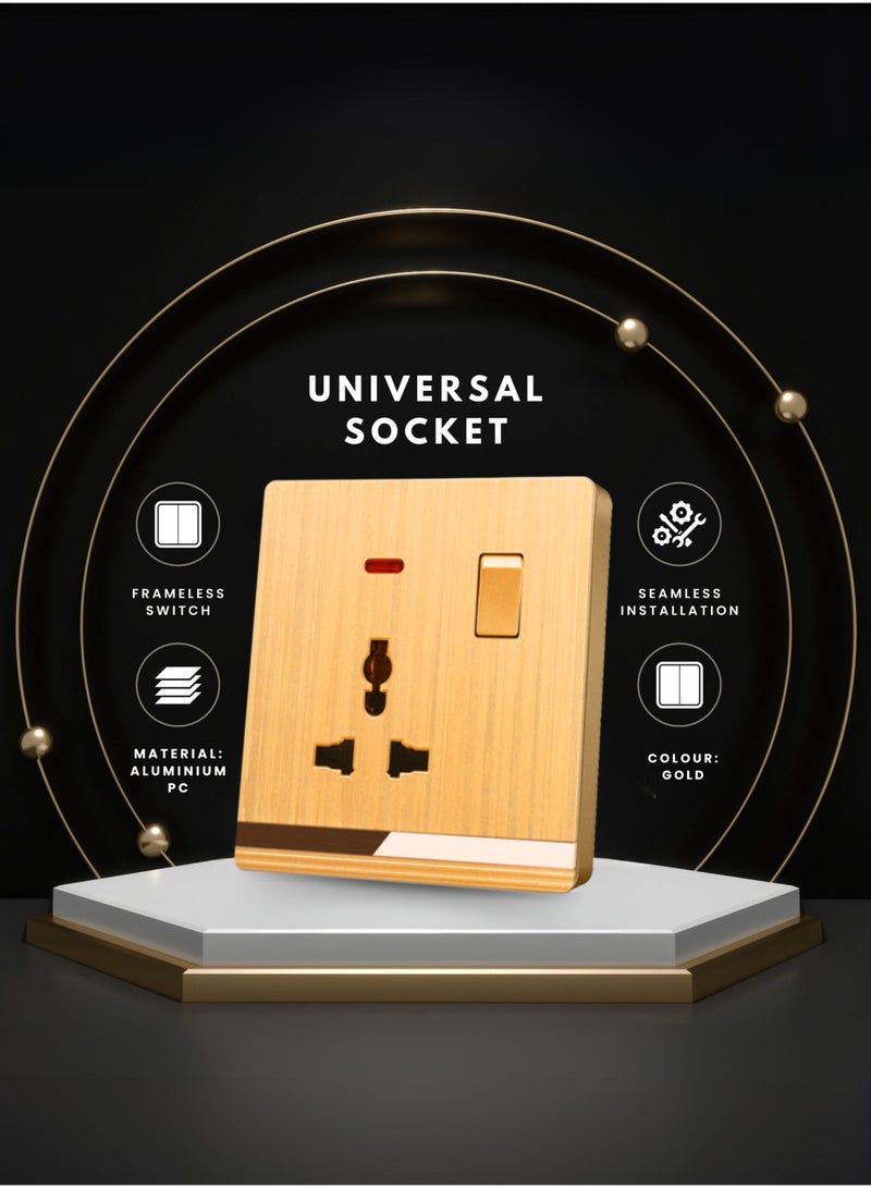 Vmax MF Wall Socket with Switch Premium Power Socket High-Quality Socket Switches for Home, Office & Commercial Use Durable, Safe & Easy Installation - Image 4
