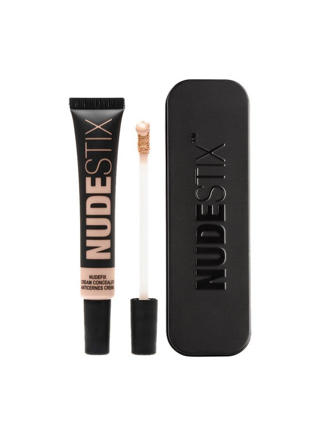 نوديستكس كريم إخفاء العيوب NudeFix من Nudestix، سائل خفيف الوزن، مكياج بلمسة نهائية طبيعية، مرطب، مفتح، مصحح للهالات السوداء تحت العين، يقلل الاحمرار والبقع، لون: Nude 3، 0.34 أونصة سائلة (10 مل) - Image 2