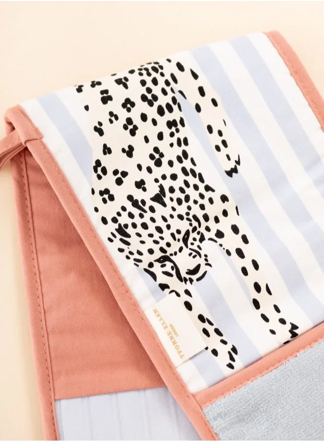YVONNE ELLEN Double Oven Glove - Cheetah