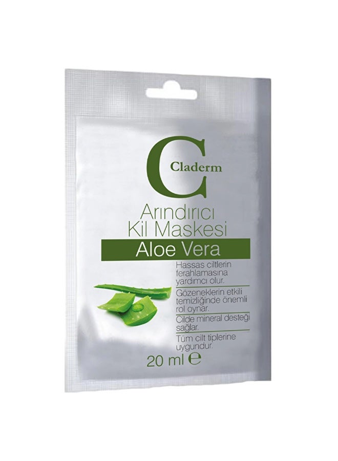 Claderm Pure Clay Mask with Aloe Vera Extract 20ml