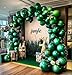 HIBAOpati Dark Green Balloons Double Stuffed Emerald Forest Green Balloon Arch Different Sizes 18125in Metallic Balloons for Jungle Birthday Baby Shower Graduation St Patricks Day Decorations - Image 2