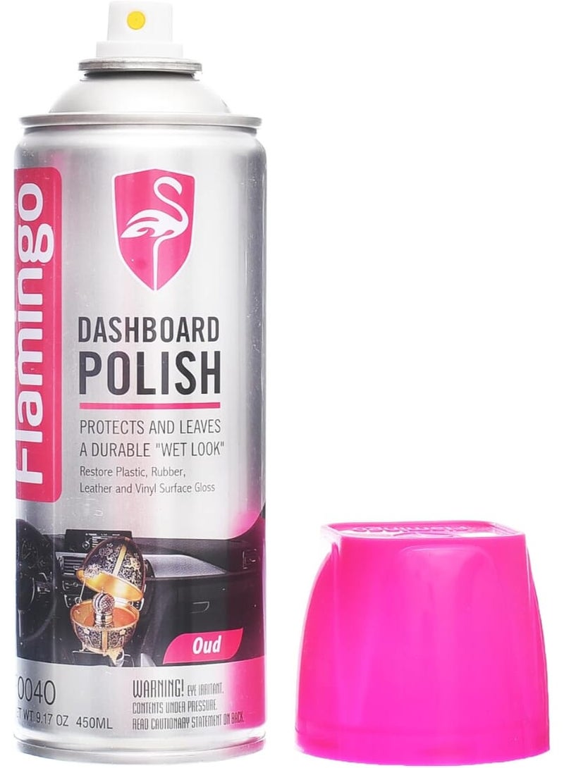 Flamingo ND357 Multi-Purpose Car Polish, 450ml, Oud Scent, Perfect Design, Made of Premium and Eco-Friendly Material - Multicolor - Image 2