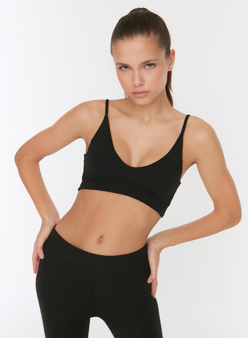 trendyol Knitted Sports Bra with Black Support/Styling Rope Strap - Image 3