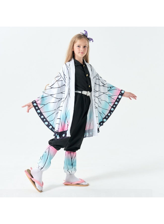 Sparklepals Kochou Shinobu Cosplay Costume for Demon Slayer Anime Cosplay Kimono Outfit Halloween Costume for Girls - Image 5