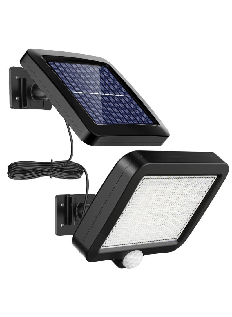 Solar Motion Sensor Flood Light Outdoor 56 LED IP65 Waterproof Solar Security Light with 120° Wide Angle u0026 5M Cable for Garden, Yard, Garage Wall Lighting - Image 1