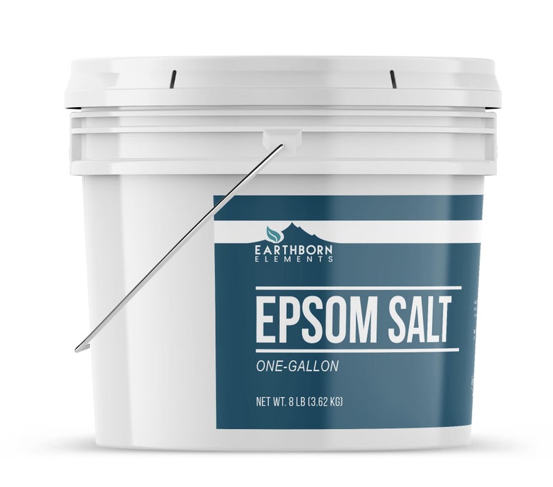 Earthborn Elements Epsom Salt (1 Gallon), Resealable Bucket, Magnesium Sulfate Soaking Solution, All-Natural - Image 2