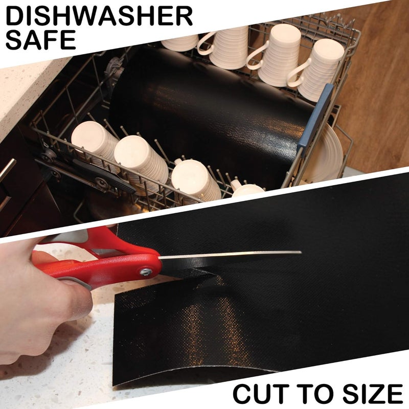GrillShield 3 Heavy Duty 600 Degree Grill and Bake Mats - 13 X 16 inches Non Stick Mats for BBQ Griddle Baking, Reusable and Easy to Clean - Image 4