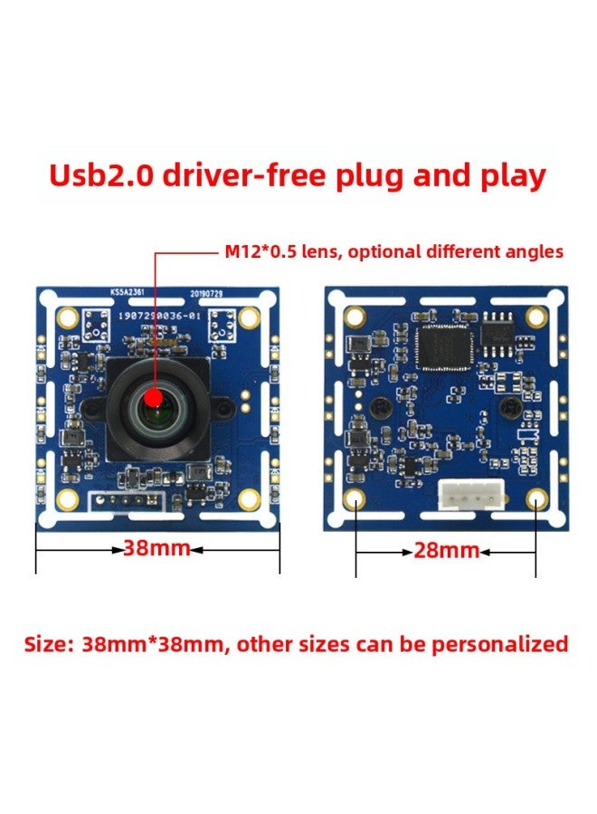 USB Interface High Camera Module 5 Million Macro Camera Detection Document Camera-Color:Distortion-free 112 Degree Lens - Image 2