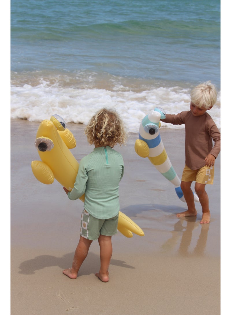 SUNNY LIFE Kids Inflatable Pool Noodle Set of 2 – Finn the Fish Multi Design – Colorful Floating Water Noodles for Toddlers, Boys & Girls – Lightweight & Durable Swim Toys for Pool, Beach & Summer Fun - Image 2