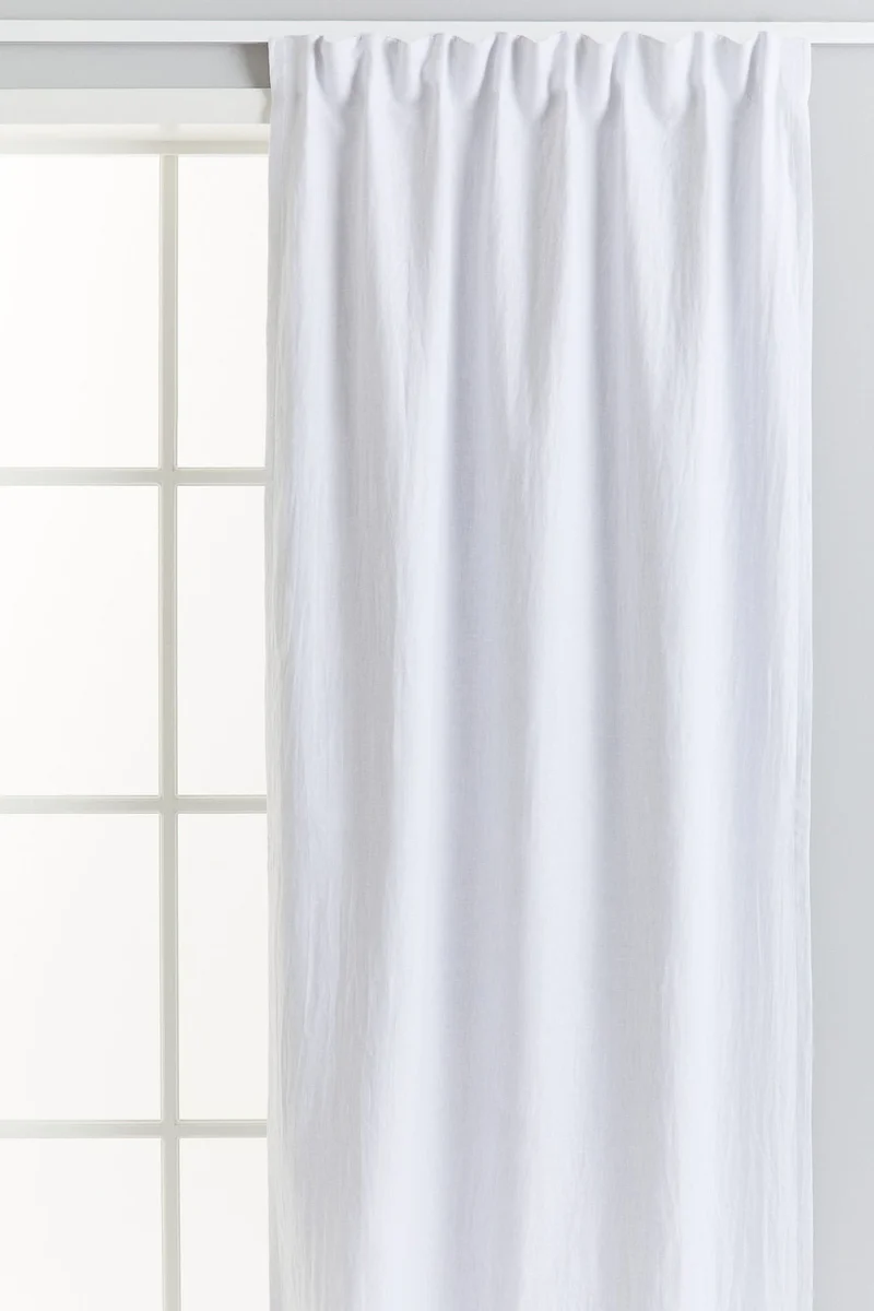 H&M 2-Pack Linen Blackout Curtain Lengths