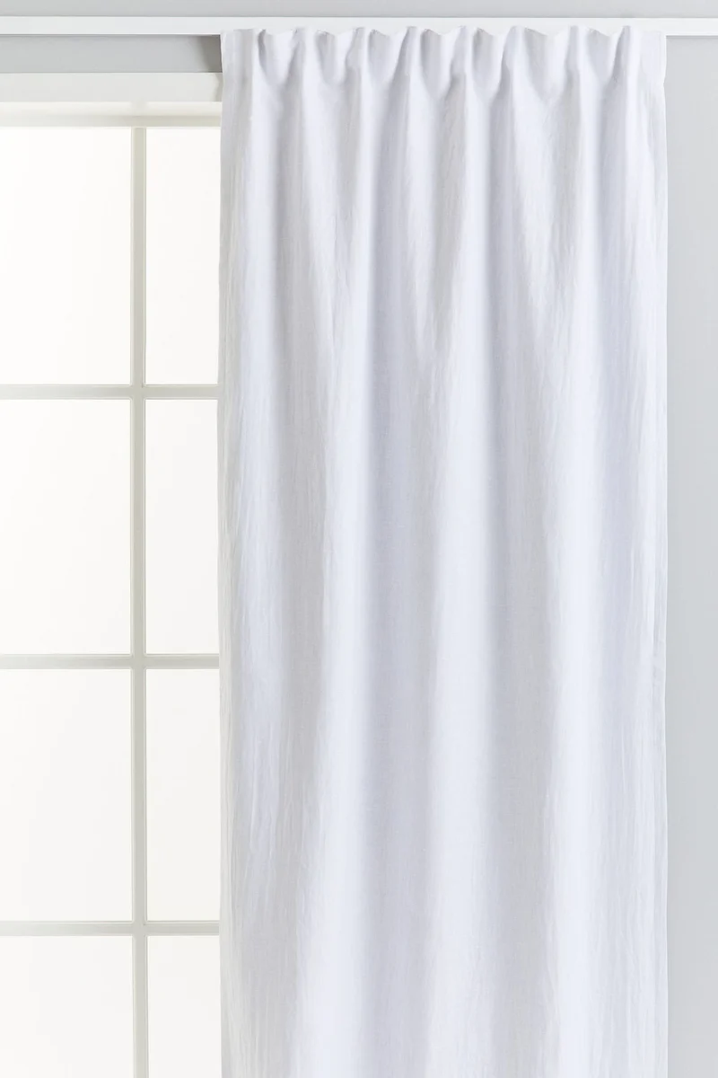 H&M 2-Pack Linen Blackout Curtain Lengths