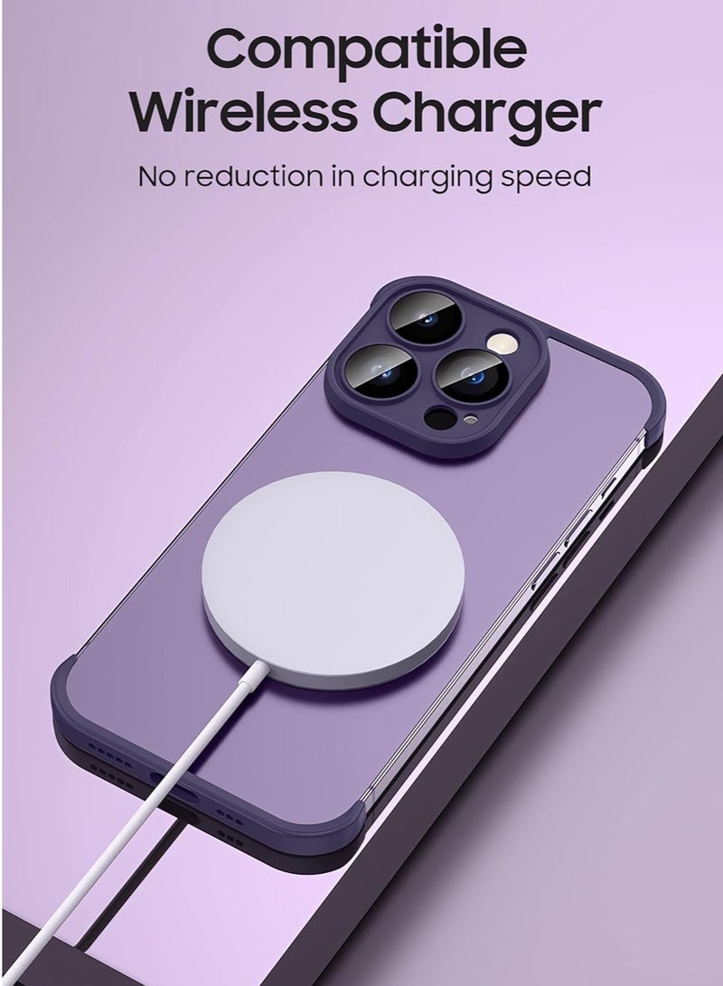 KASTWAVE iPhone Case TPU Bumper, Compatible for iPhone 15 Pro Case with Thin Lens Protection Case, Frameless Four Corner Fall Protection Mat, Slim Shockproof Soft TPU Silicone Cover, 1Pcs  - Image 5