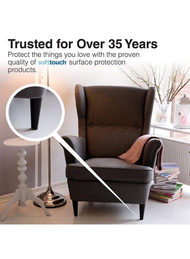 SoftTouch 4799095N Heavy Duty 1 Inch Felt Furniture Pads to Protect Hardwood Floors from Scratches, Black, 48 Count - Image 4