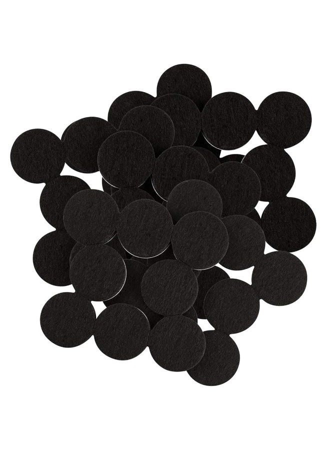 SoftTouch 4799095N Heavy Duty 1 Inch Felt Furniture Pads to Protect Hardwood Floors from Scratches, Black, 48 Count - Image 1