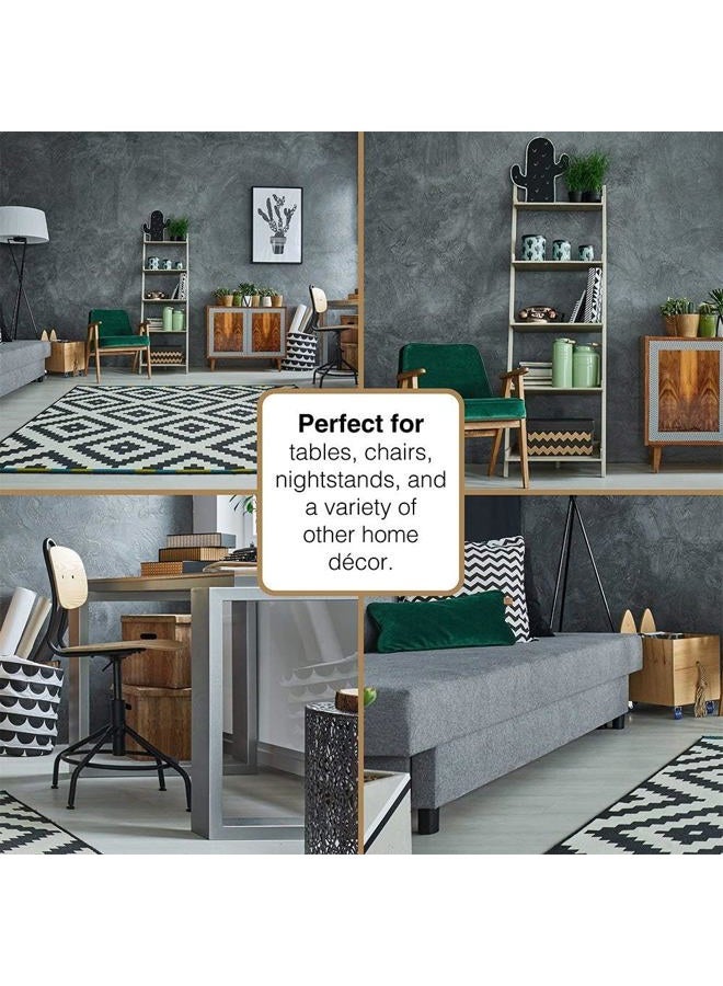 SoftTouch 4799095N Heavy Duty 1 Inch Felt Furniture Pads to Protect Hardwood Floors from Scratches, Black, 48 Count - Image 5