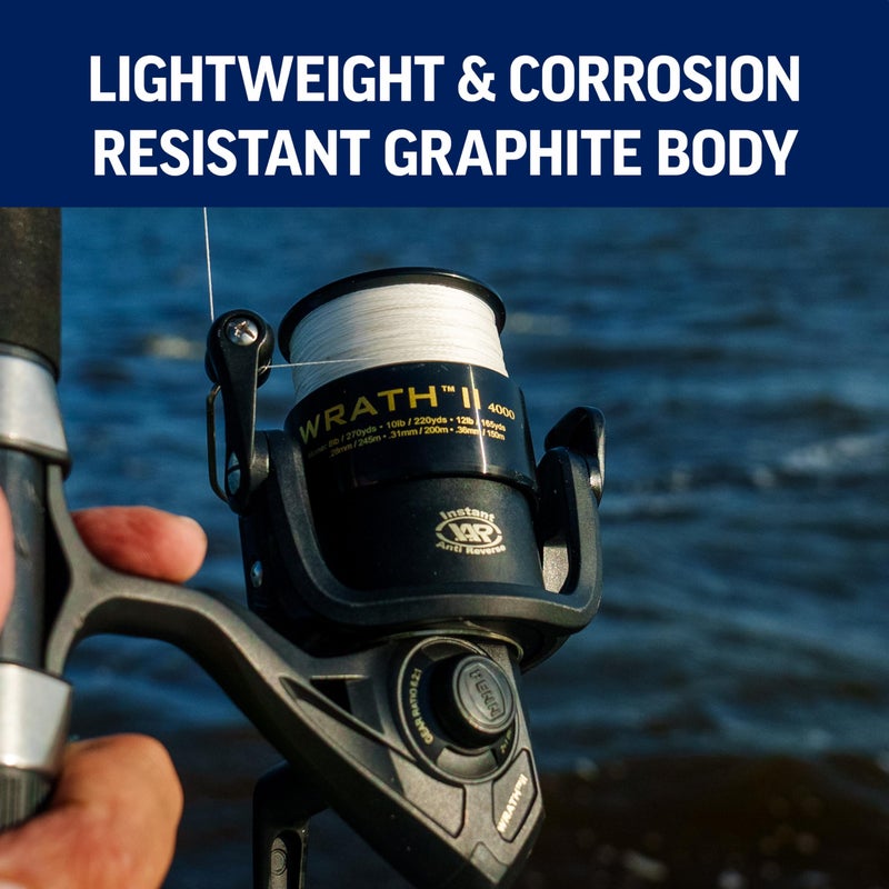 PENN 8' Wrath II Fishing Rod and Spinning Reel Combo, Size 5000, Medium Heavy Power, Moderate Fast Action, Corrosion-Resistant Graphite Construction, Lightweight and Durable - Image 3