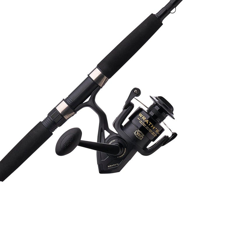 PENN 8' Wrath II Fishing Rod and Spinning Reel Combo, Size 5000, Medium Heavy Power, Moderate Fast Action, Corrosion-Resistant Graphite Construction, Lightweight and Durable - Image 1