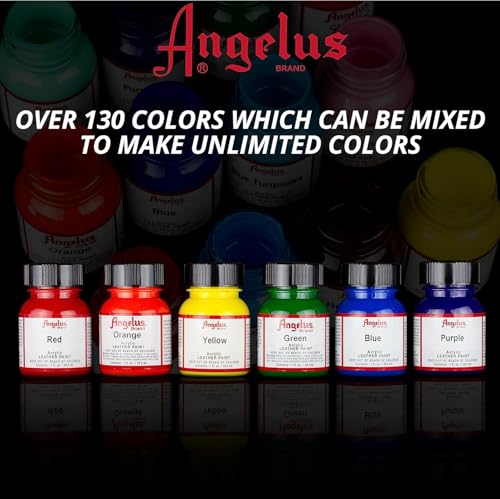 Angelus Acrylic Leather Paint 1oz Red - Image 4