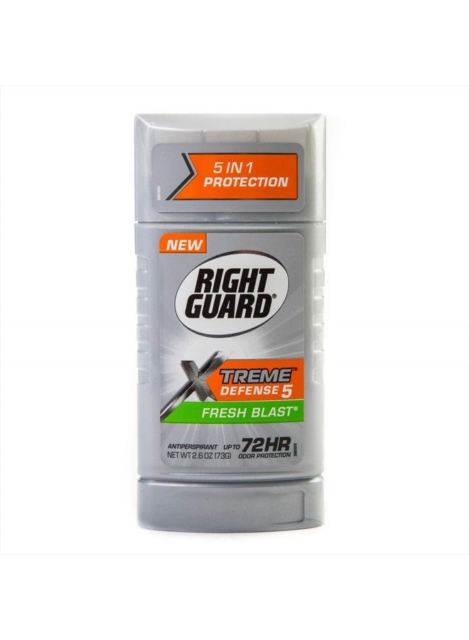 Right Guard مضاد التعرق/مزيل العرق الصلب غير المرئي Xtreme، انفجار منعش مع شريط القوة للرجال، 2.6 أونصة (قد يختلف التعبئة)