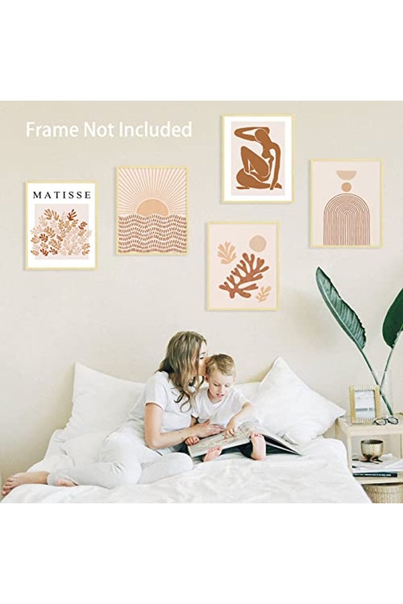 LIYAOLI Matisse Neutral Wall Art Prints Line Art Boho Wall Decor Posters for Room Aesthetic Unframed 11 x 14 Inch Set of 6 Minimalist Abstract Wall Art Prints for Bedroom Office Decor - Image 2