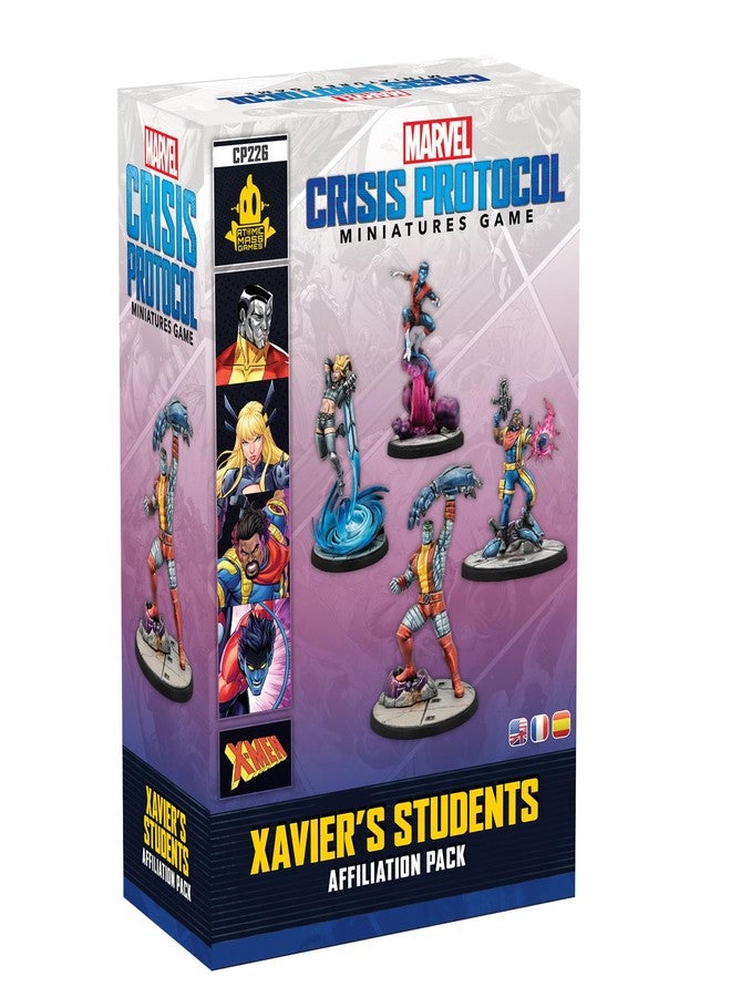 Asmodee, Marvel: Crisis Protocol - Xavier's Students, Affiliation Pack, EN Version, Tabletop Expansion for 2 Players from Age 14 with a Playing Time of 90-120 Minutes, Multilingual - Image 1