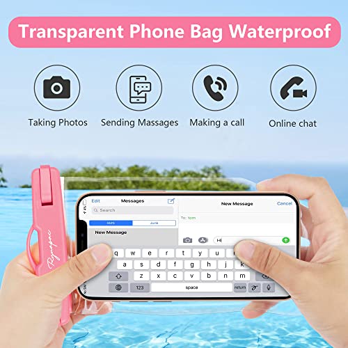Rynapac Waterproof Phone Pouch Bag - 7.5in Water Proof Cell Phone Case for Beach Travel, IPX8 Dry Bag with Lanyard for iPhone 17 16 15 Pro Max Galaxy S25 Ultra Pixel 10 Pro, Cruise Essentials 2025 - Image 4