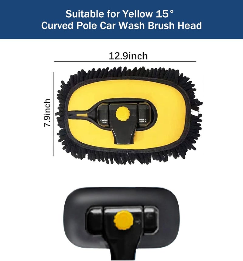 YeewayVeh Car Wash Brush Replacement Cover - Soft Microfiber Mop Head for 55" Handle - Image 5