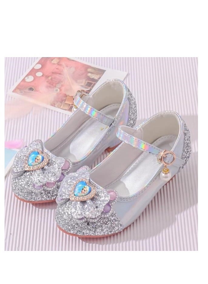 Girl Princess Crystal Soft soled Single Shoes Performance Matching Dress - Image 1
