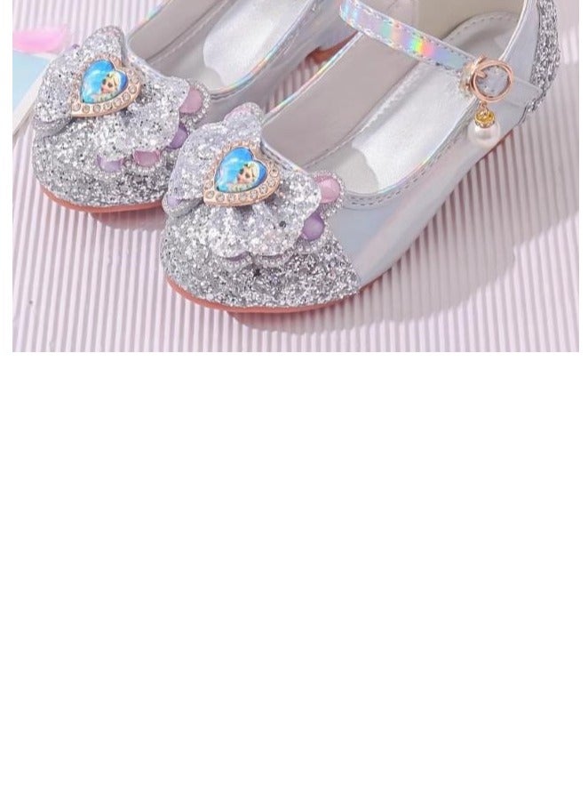 Girl Princess Crystal Soft soled Single Shoes Performance Matching Dress - Image 3