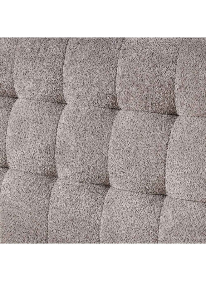 DANUBE HOME سرير كوين أراجون 150X200 إطار سرير أنيق ومتين لغرفة النوم تصميم منصة حديث للراحة والدعم ديكور منزلي أنيق لنوم هادئ - رمادي داكن - Image 4