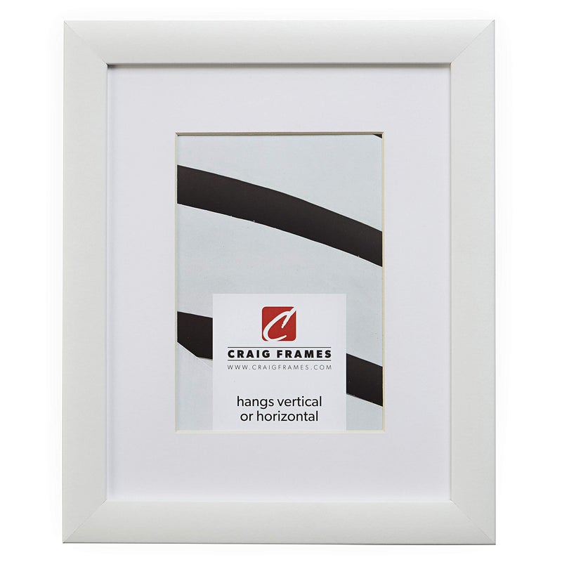 Craig Frames 23247812 22 x 28 Inch White Picture Frame Matted to Display an 18 x 24 Inch Photo