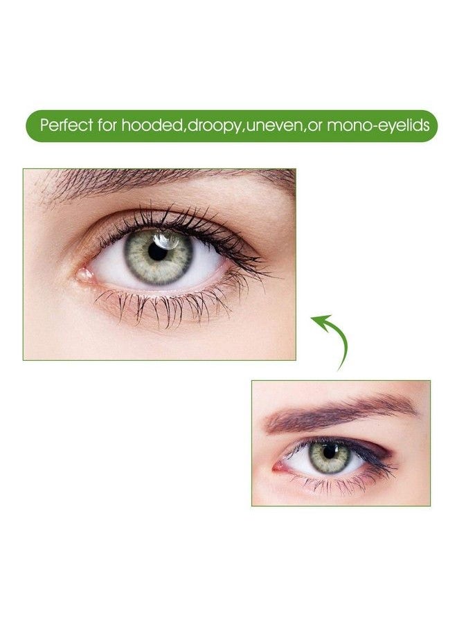 Pormasbenzer 168Pairs Ultra Invisible Twosided Sticky Double Eyelid Tapes Stickers For Heavy Saggy Droopy Hooded Eyelids Medical Fiber Selfadhesive Strips Instant Eyelid Lift Without Surgery  - Image 5