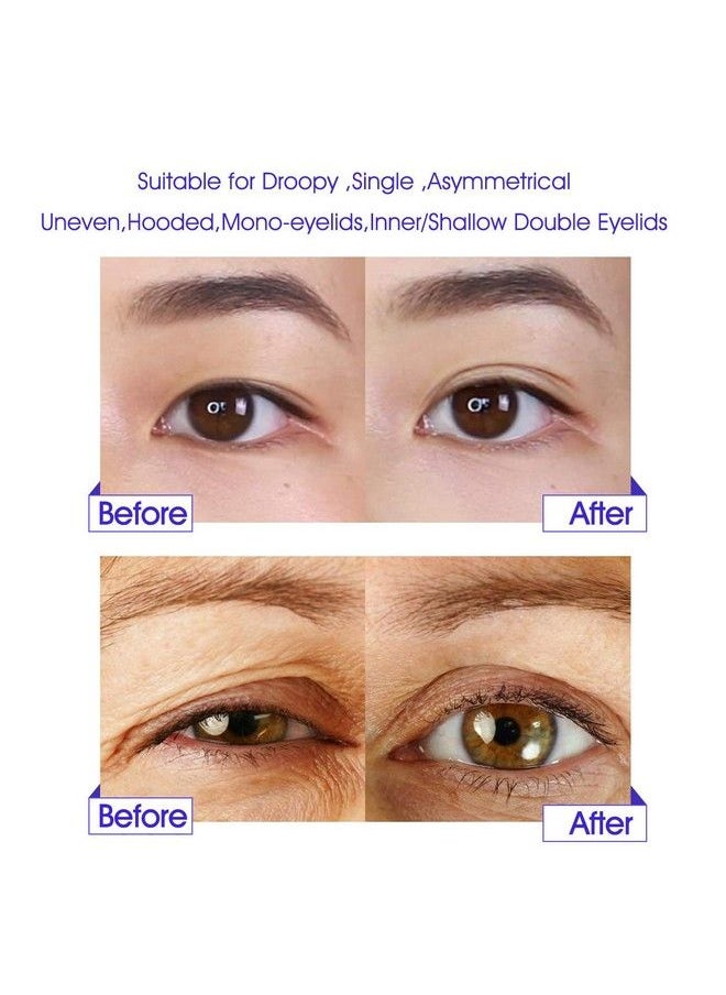 Pormasbenzer 168Pairs Ultra Invisible Twosided Sticky Double Eyelid Tapes Stickers For Heavy Saggy Droopy Hooded Eyelids Medical Fiber Selfadhesive Strips Instant Eyelid Lift Without Surgery  - Image 3