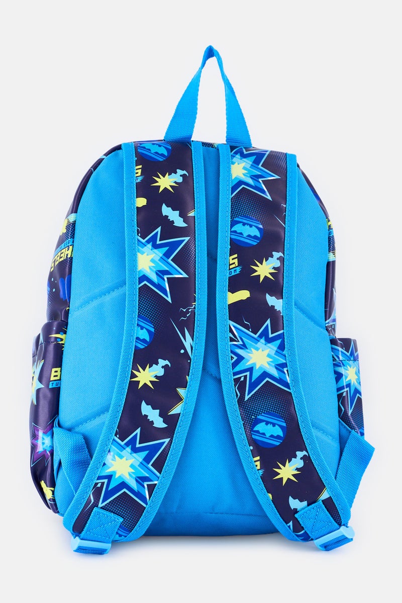 Warner Bros Kids Boy Graphic Print Batwheels Backpack, Multicolor - Image 2