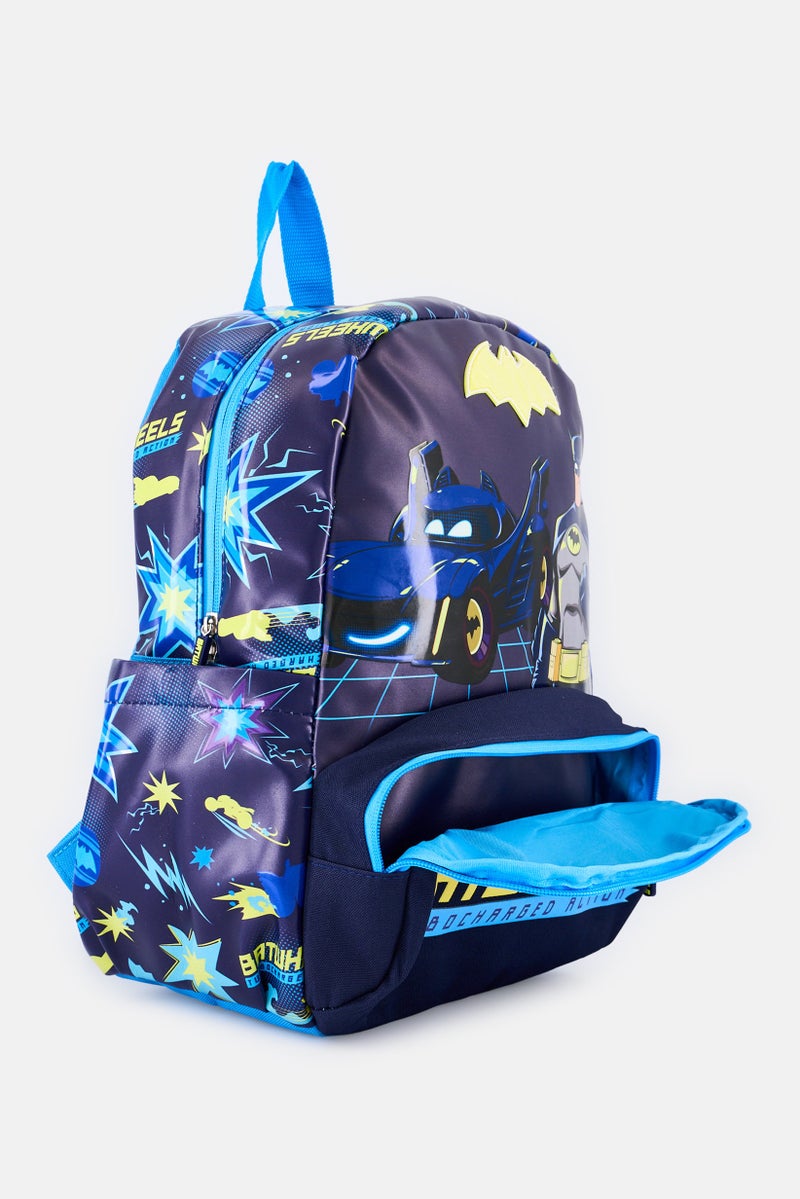 Warner Bros Kids Boy Graphic Print Batwheels Backpack, Multicolor - Image 3