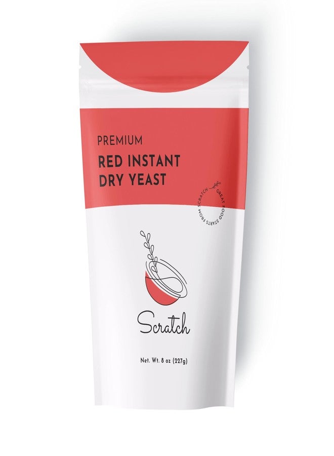 Scratch Red Instant Dry Yeast– All-Purpose Baking Yeast for Bread, Rolls, Sandwich Loaves, Pizza Dough & Bread Machines - (Red 8oz) (1 Packet) - Image 1