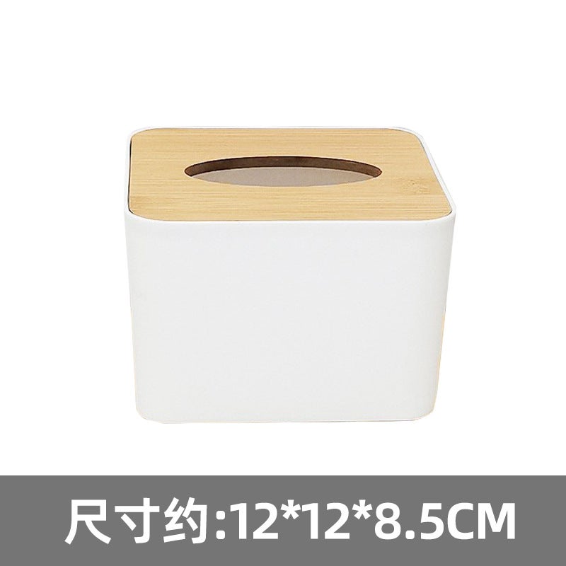 Generic Advertising Tissue Box Customized LOGO Hotel Enterprise Bank Restaurant Commercial Promotion Gift Wooden Cover Paper Box small size extraction tray
