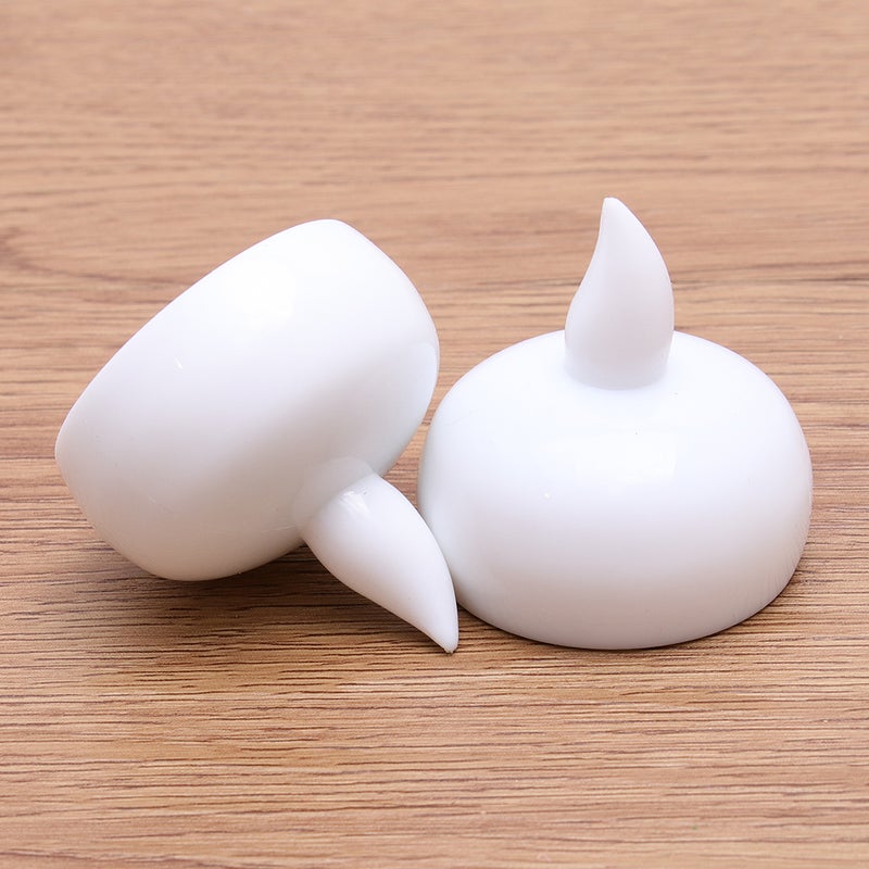2pcs Floating Candles Lights Candle Lamp for Wedding Party Decoration (White) - Image 4