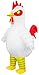 Stegosaurus Inflatable Chicken Costume for Adult Blow up Rooster Costumes Ride On Chicken Costume Halloween Funny Costume Cosplay Easter - Image 3