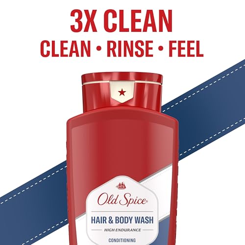 Old Spice أولد سبايس ريفريشينج 2 في 1 غسول وبلسم للشعر والجسم للرجال، هاي إنديورانس، 3X ديفينس، 24/7 شاور فريش مع رائحة تدوم، معطر، 24 أوقية - Image 5