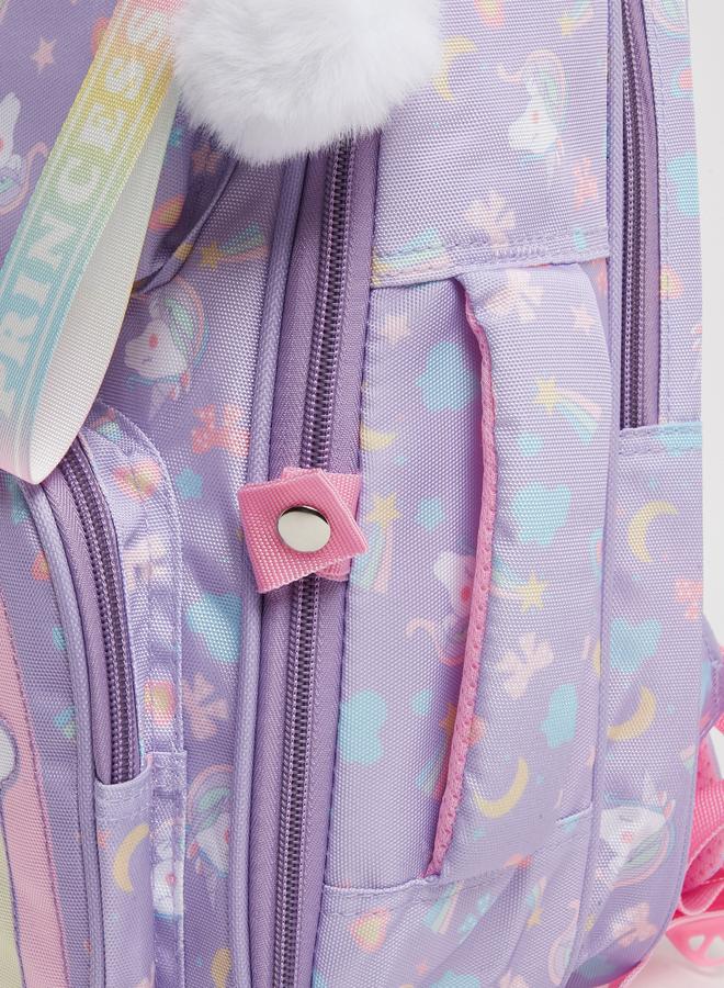Styli Unicorn Graphic Print Backpack - Image 4