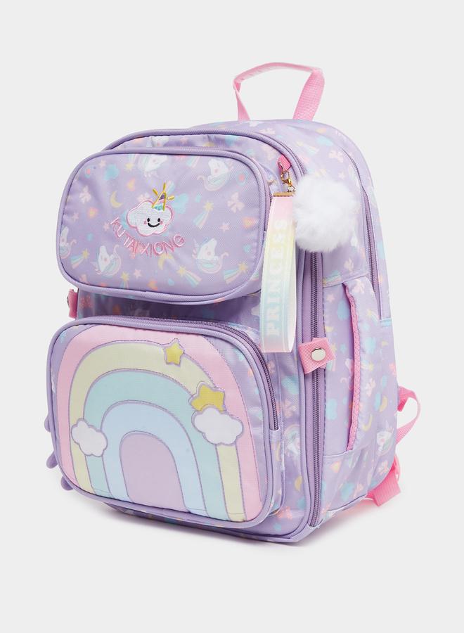Styli Unicorn Graphic Print Backpack - Image 1