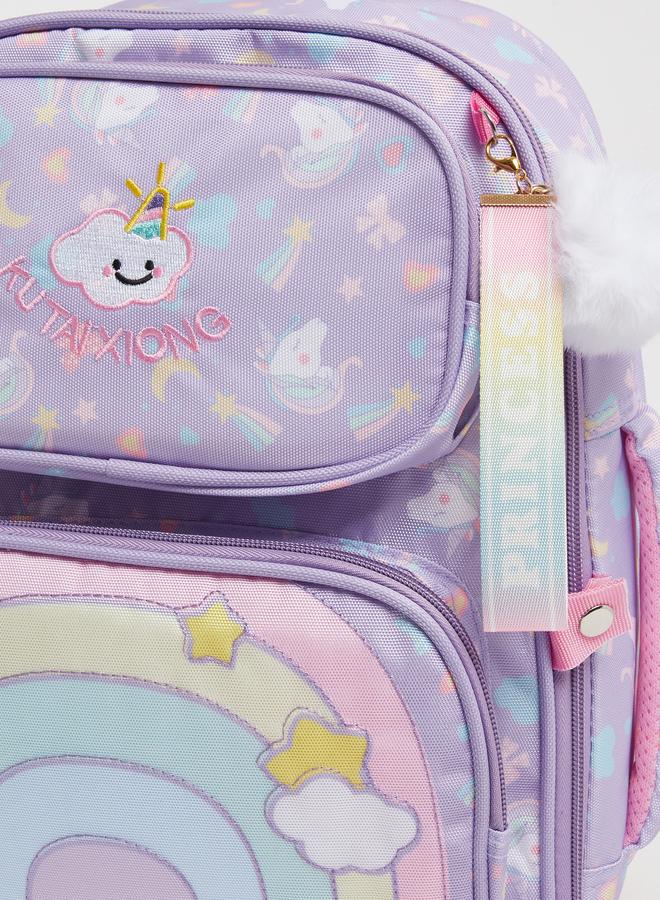 Styli Unicorn Graphic Print Backpack - Image 3