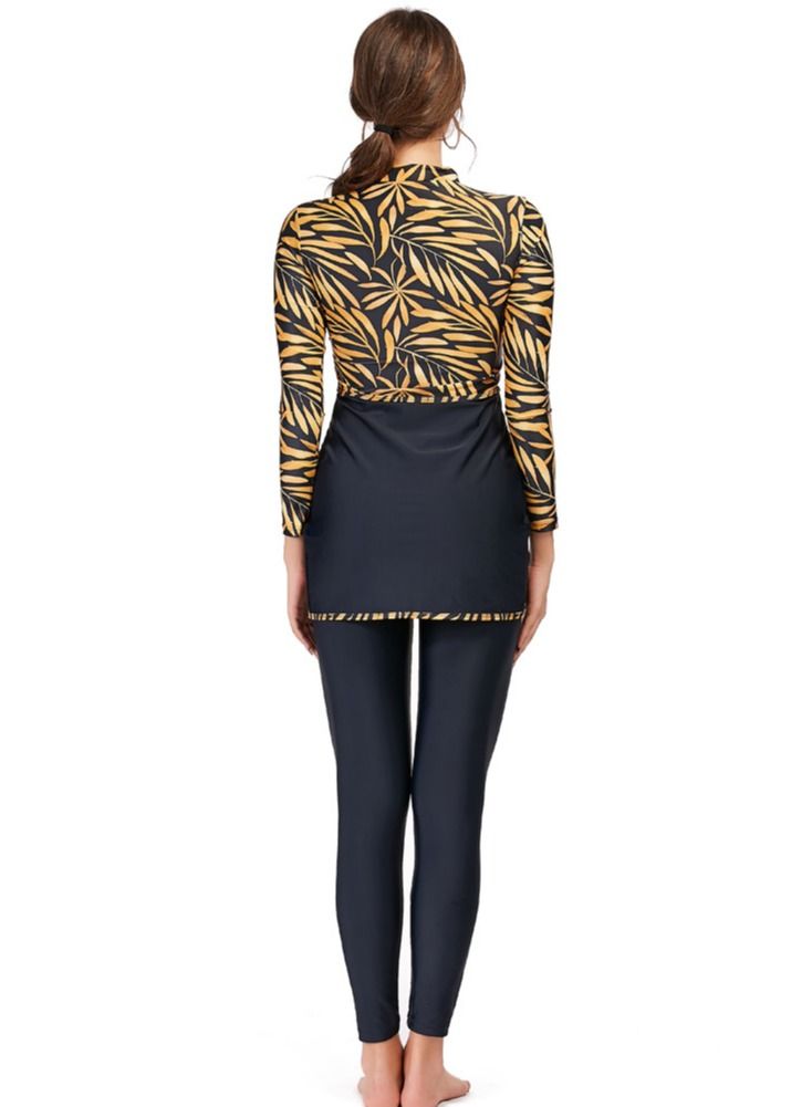 Loquat Swimsuit 3-piece Long Sleeved Trousers Hat - Image 2