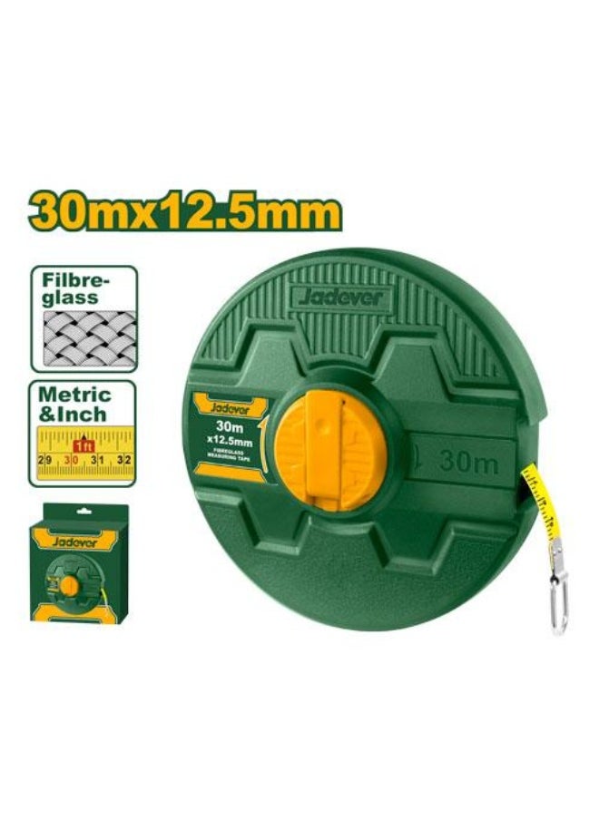 Jadever jadever Fibreglass measuring tape JDMT2530 