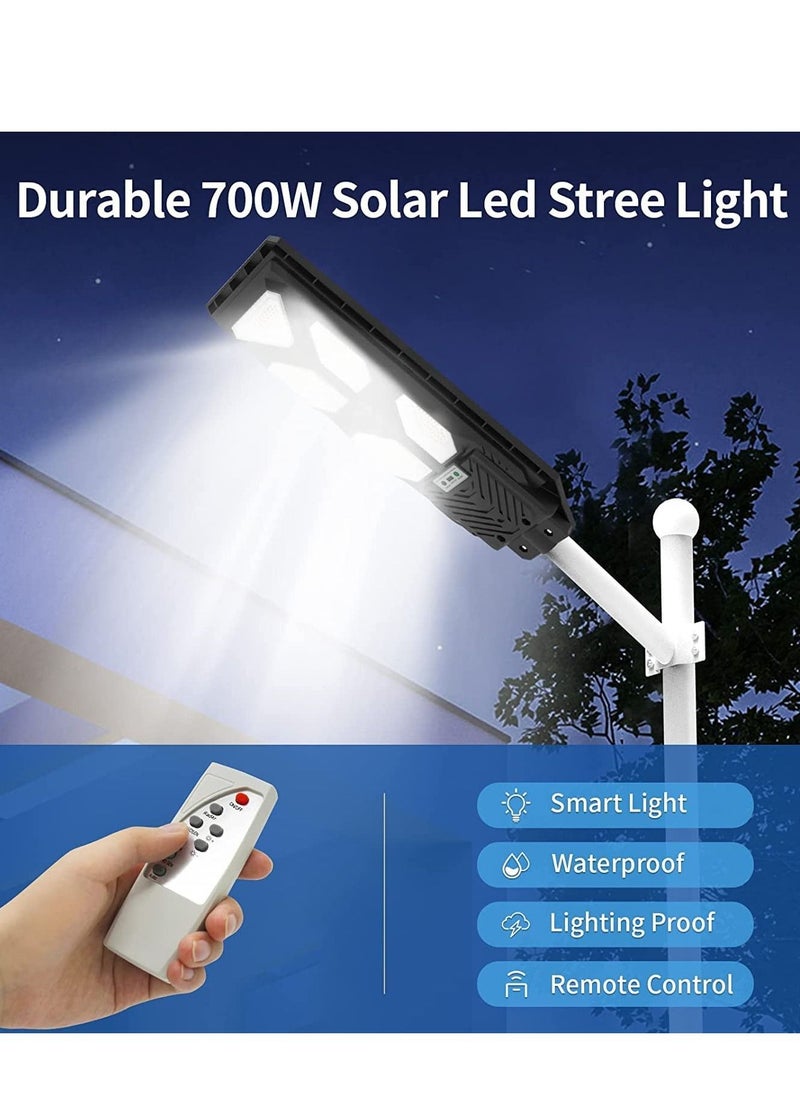 Sumkyle Outdoor LED Solar Street Light with Motion Sensor,Waterproof IP65 Floodlight with Remote Control,Solar Light for Patio, Yard, Garage  - Image 2